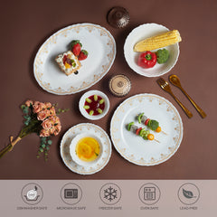 Imperial Plus Opalware Dinner Set, Victor 27 Pcs