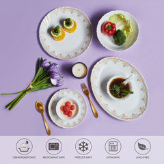 Imperial Plus Opalware Dinner Set, Victor 33 Pcs