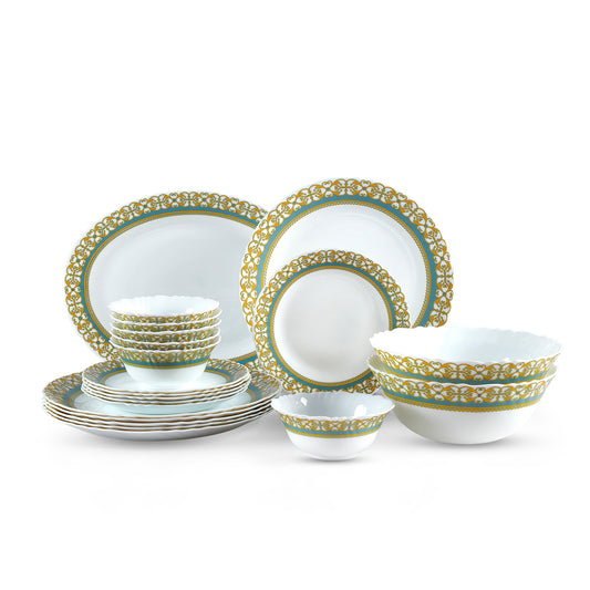 Imperial Plus Opalware Dinner Set, Morris 27 Pcs