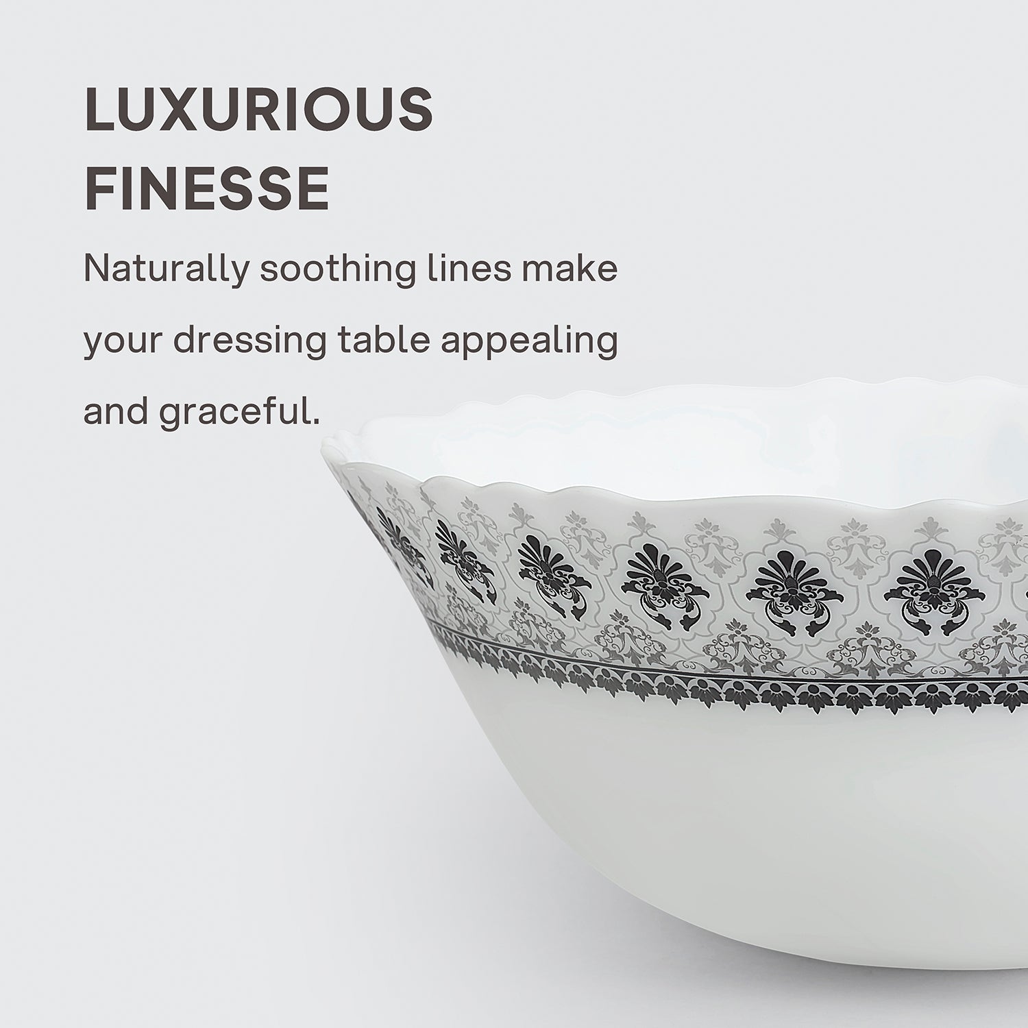 Imperial Plus Opalware Dinner Set, Damask 33 Pcs