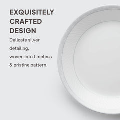 Feather Plus Opalware Dinner Set, Grace 35 Pcs