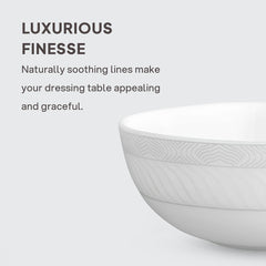 Feather Plus Opalware Dinner Set, Grace 35 Pcs