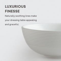 Feather Plus Opalware Dinner Set, Elegance 35 Pcs