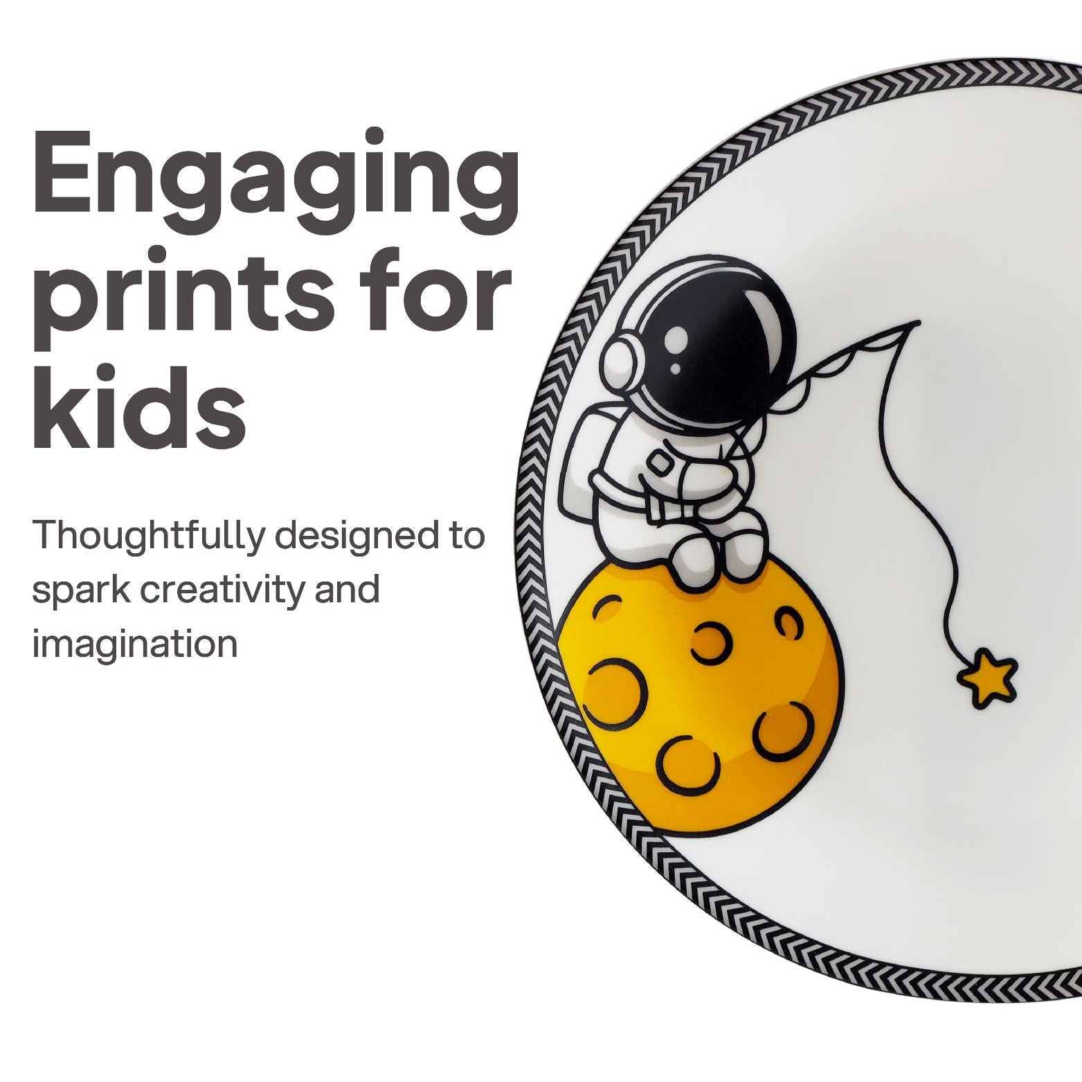 Kids Opal Dinner Set, 7 Pieces Moon Mates / 7Pcs