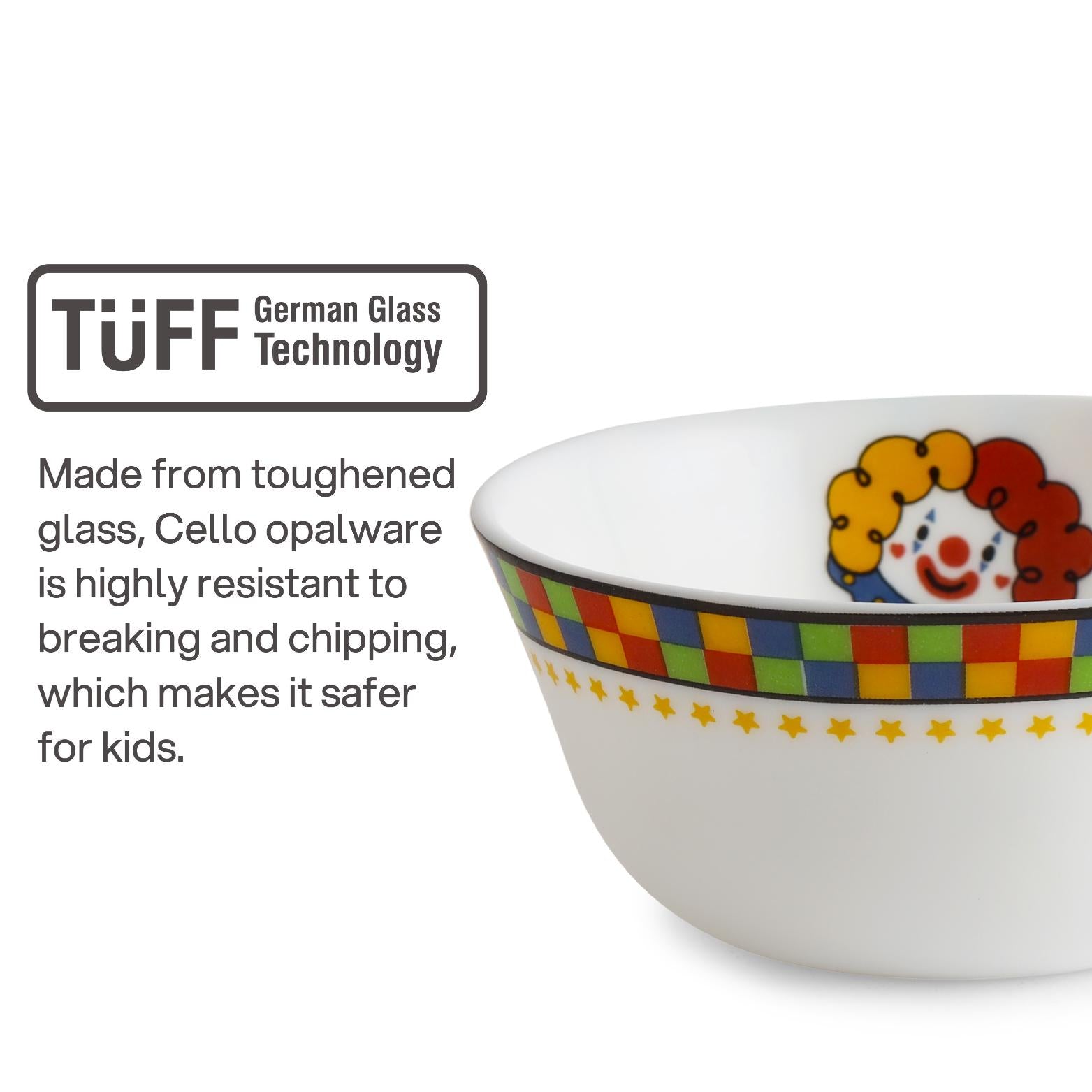 Kids Opal Dinner Set, 7 Pieces Circus Stars / 7Pcs