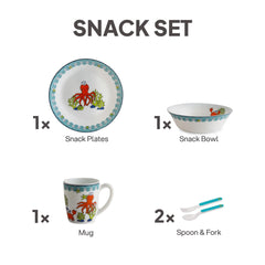 Kids Opal Snack Set, 5 Piece Ocean Buddies / 5 Pcs