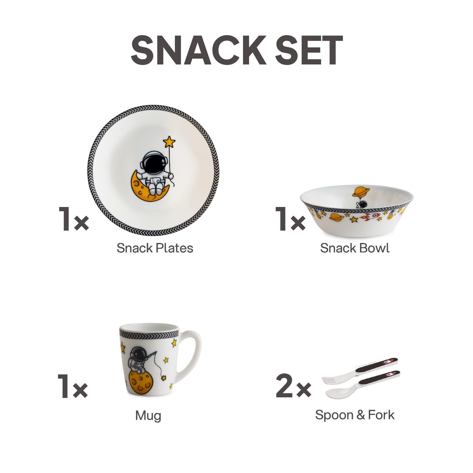 Kids Opal Snack Set, 5 Piece Moon Mates / 5 Pcs