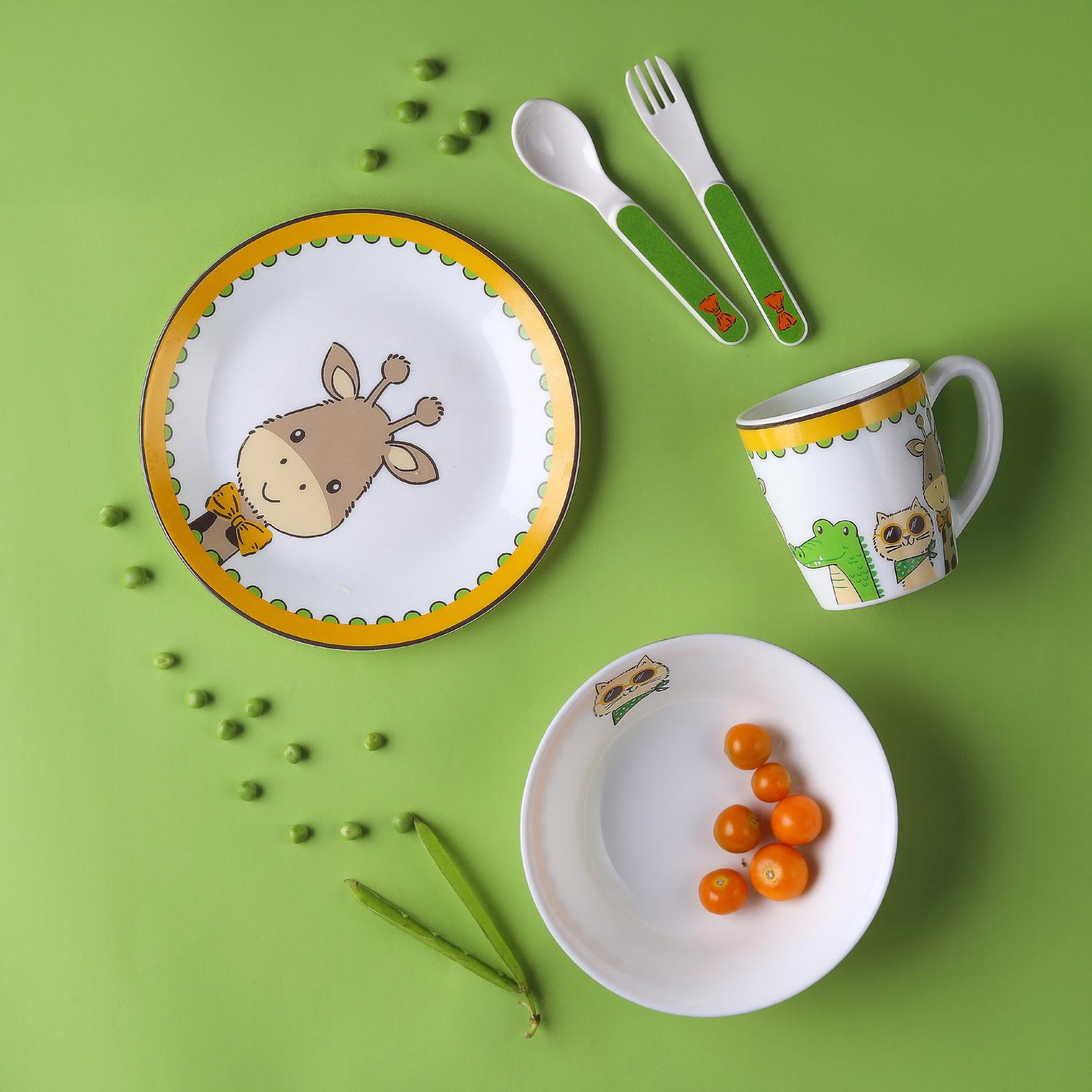 Kids Opal Snack Set, 5 Piece Sassy Rangers / 5 Pcs