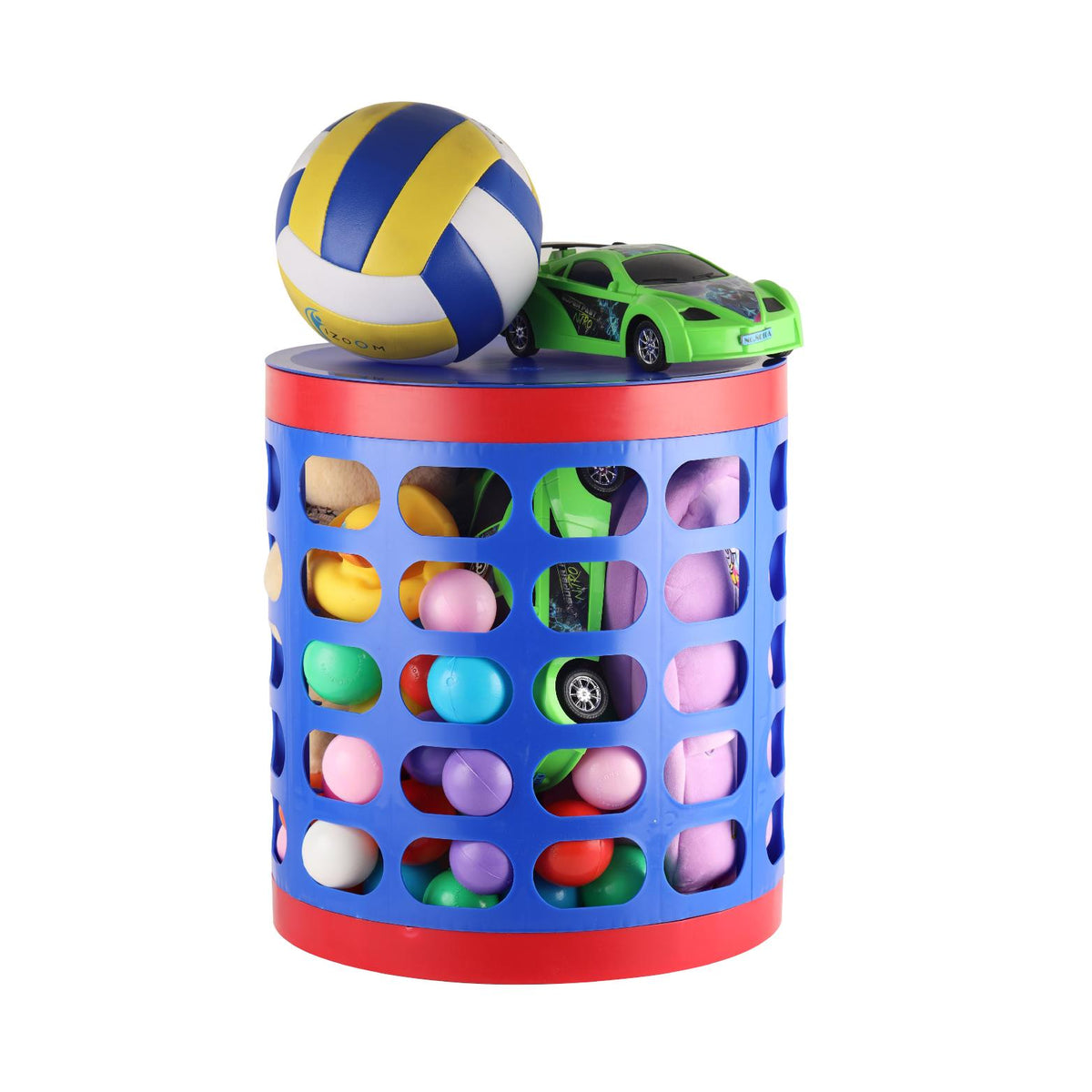 ToyNest Kids Multipurpose Storage, Stool & Laundry Basket Mighty Heroes