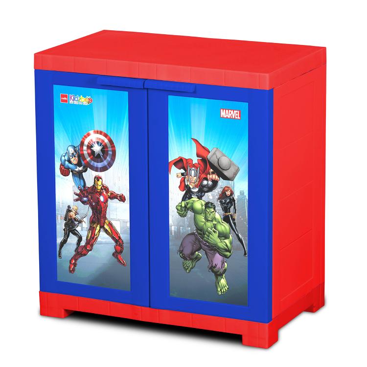 Mini Marvel Avenger Series Cupboard Red & Blue Design 1