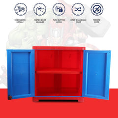 Mini Marvel Avenger Series Cupboard Red & Blue Design 1