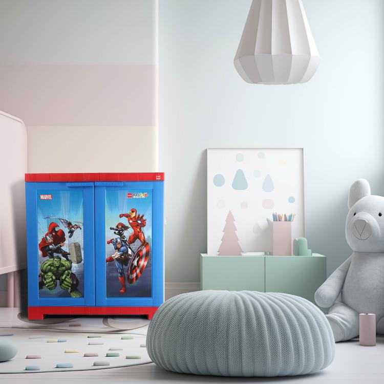 Mini Marvel Avenger Series Cupboard Red & Blue Design 2