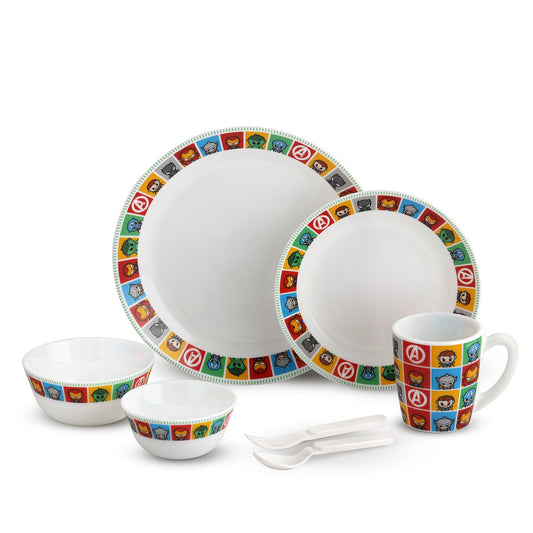 Kids Opal Dinner Set, 7 Pieces Avengers / 7Pcs