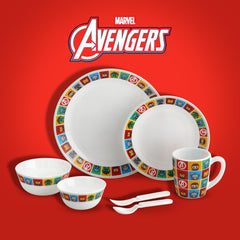 Kids Opal Dinner Set, 7 Pieces Avengers / 7Pcs