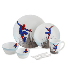 Kids Opal Dinner Set, 7 Pieces Spider Man / 7Pcs