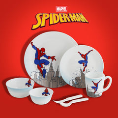 Kids Opal Dinner Set, 7 Pieces Spider Man / 7Pcs
