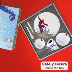 Kids Opal Dinner Set, 7 Pieces Spider Man / 7Pcs